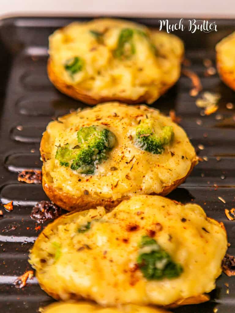 Broccoli Cheese Baked Potatoes is a dish that combines delicious baked potatoes with broccoli and melted cheese.