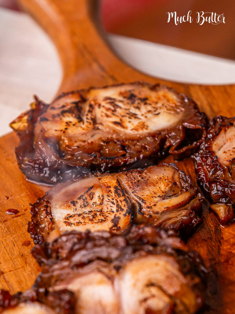 Make your ramen topping with this Japanese chicken chashu! Tender,melt-in-the-mouth dish made with rolled chicken thighs and rich soy-based braising sauce.