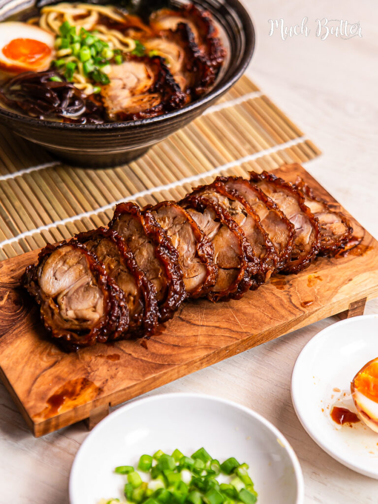 Make your ramen topping with this Japanese chicken chashu! Tender,melt-in-the-mouth dish made with rolled chicken thighs and rich soy-based braising sauce.