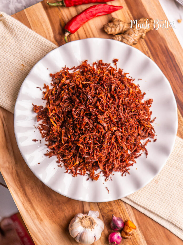 Learn how to make Indonesian-style Homemade Chicken Floss (Abon Ayam)! tender, savory-sweet shredded chicken cooked until light, dry, and crispy. 