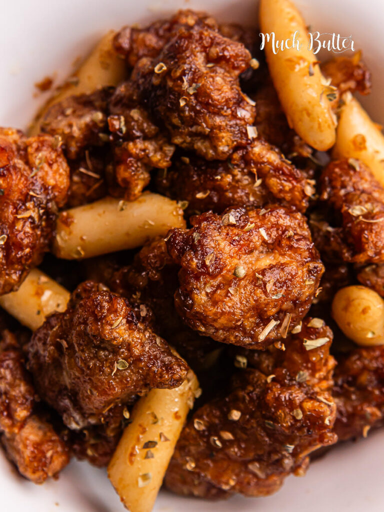 Honey Garlic Crispy Chicken is the perfect Korean fried chicken recipe! Crispy double fried chicken coated in sticky honey garlic sauce!